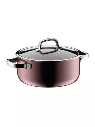 WMF | Faitout Fusiontec Mineral avec couvercle en verre 24cm/4,4L Quartz Rose | 
